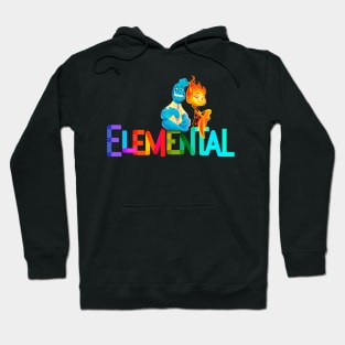 Elemental Fire and Water Hoodie